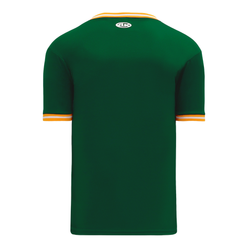 Athletic Knit V-Neck Baseball Jersey with Knitted Trim (BA1333)